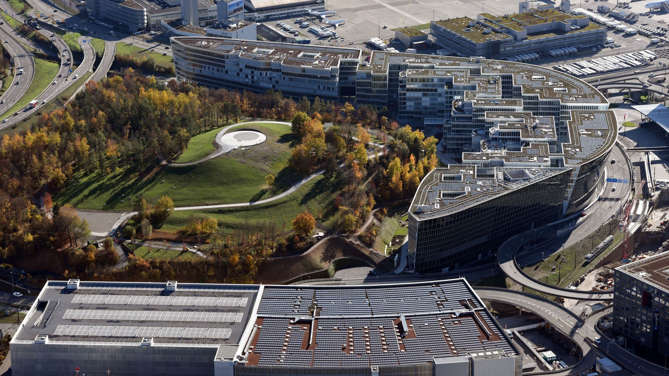 Hyatt Regency Zurich Airport The Circle Aerial View