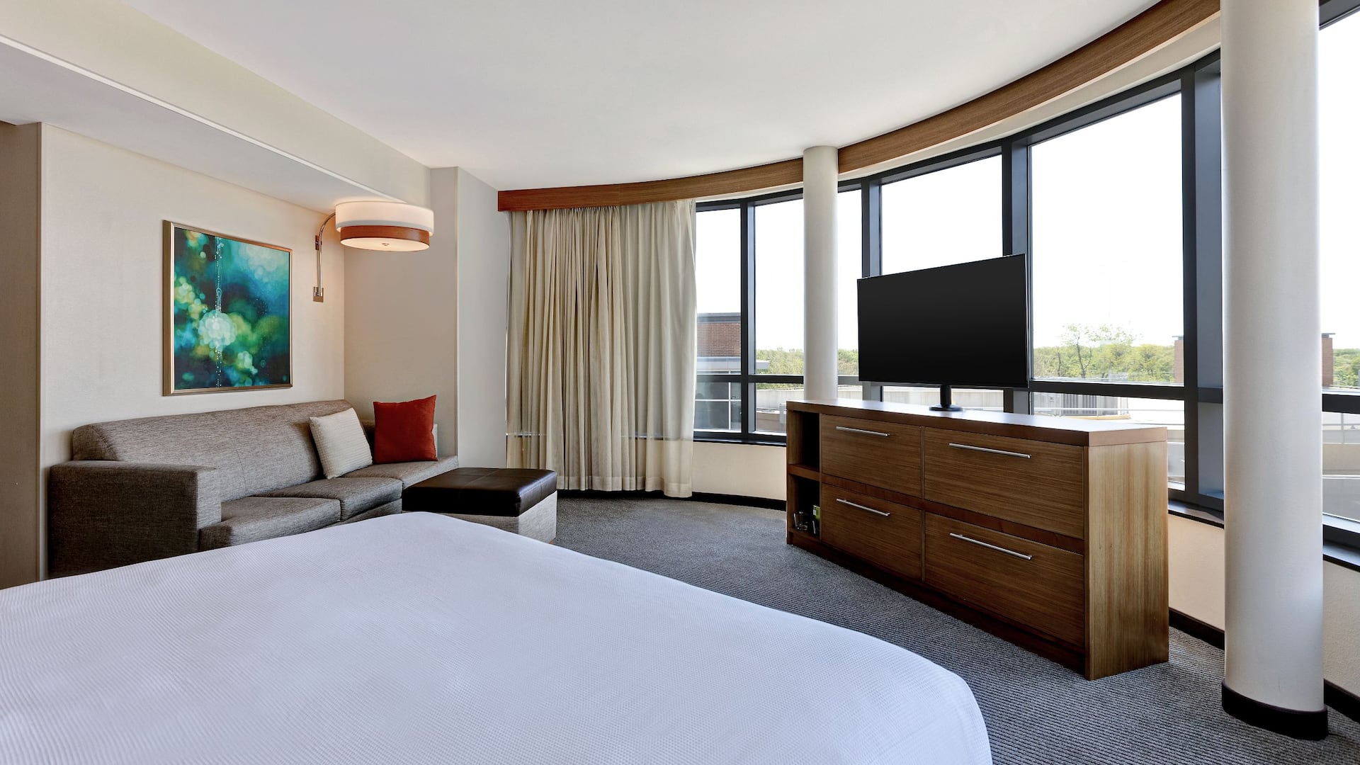 第 2，共 6 Hyatt Place Bloomington/Normal King Curved TV