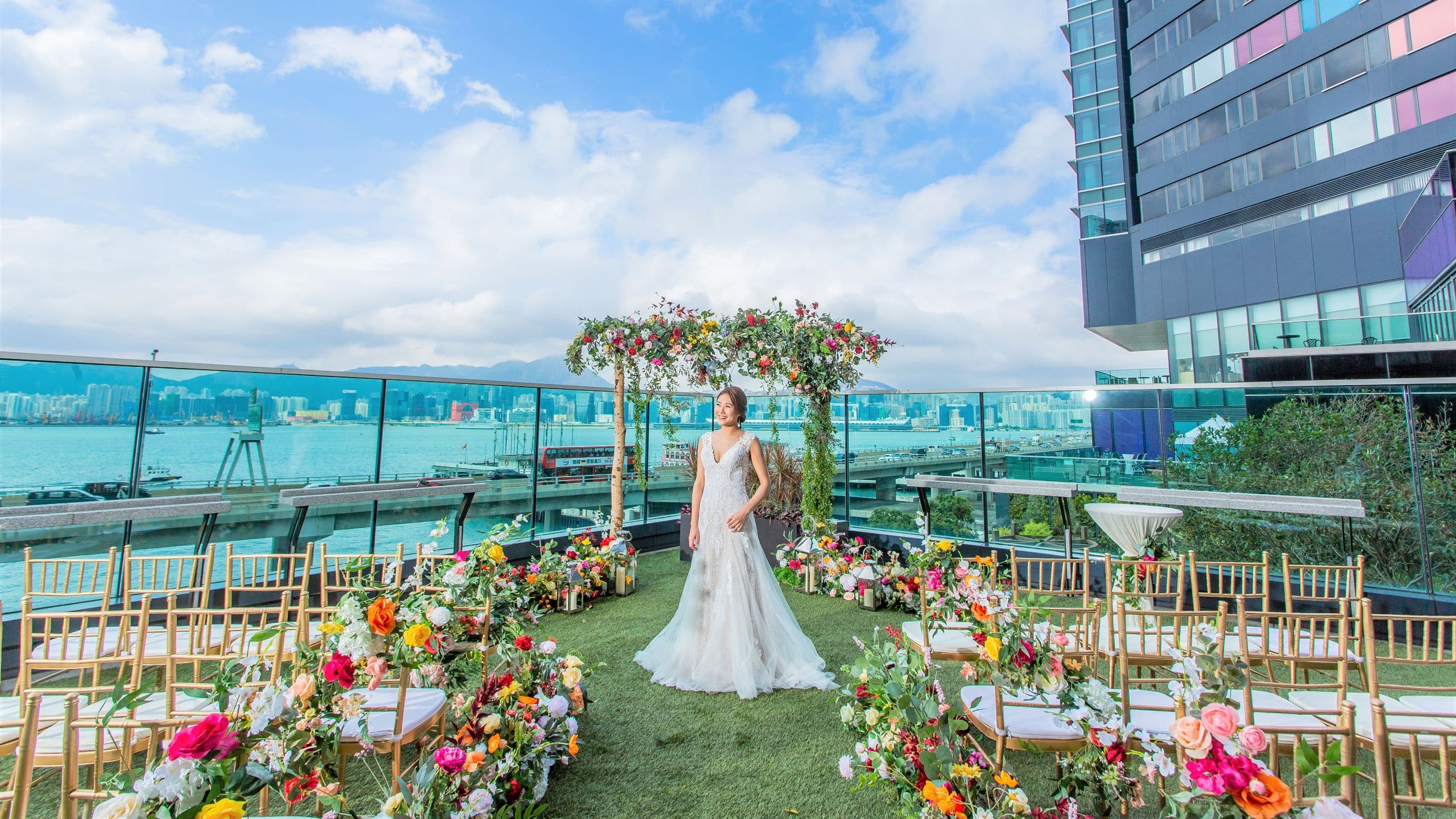 Hyatt Centric Victoria Harbour Hong Kong Upper Farm Outdoor Wedding