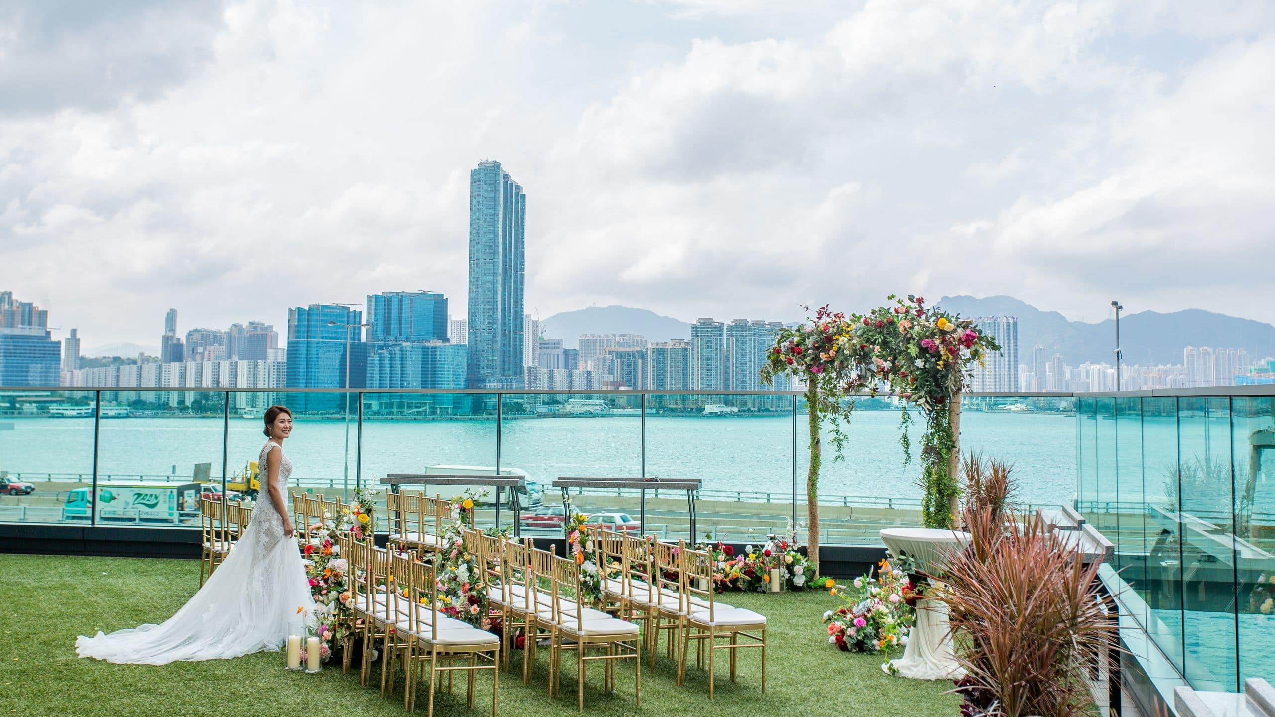 Hyatt Centric Victoria Harbour Hong Kong Upper Farm Wedding Bride
