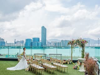 Hyatt Centric Victoria Harbour Hong Kong Upper Farm Wedding Bride
