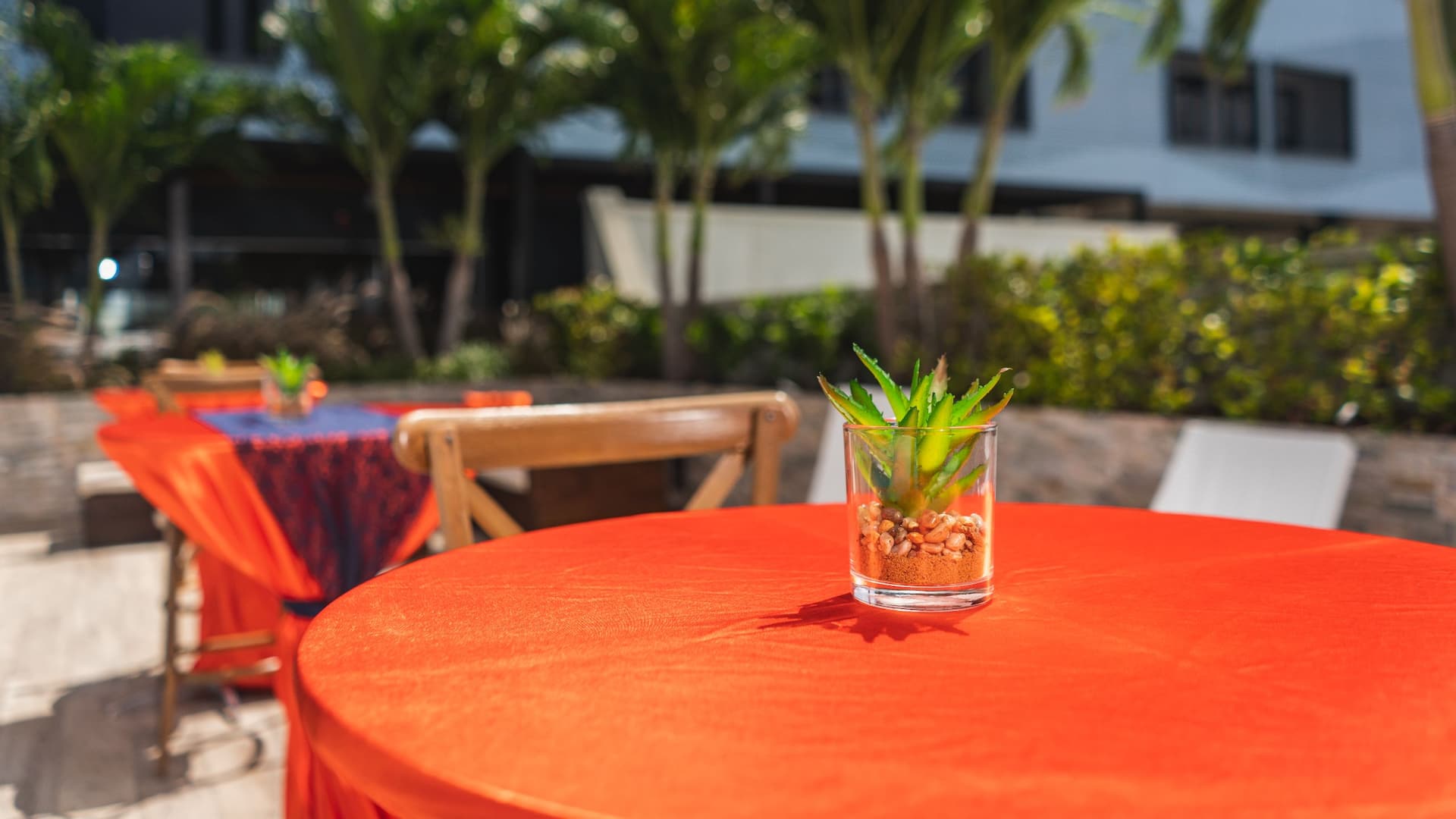 Hyatt Place Aruba Airport Poolside Event Setup