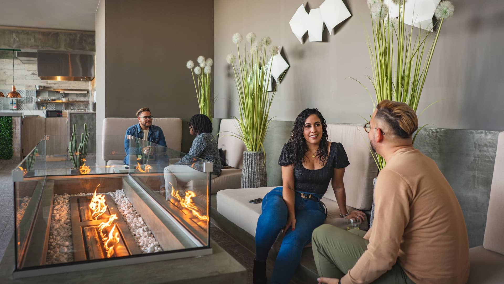 Hyatt Place Aruba Airport Lounge Socializing