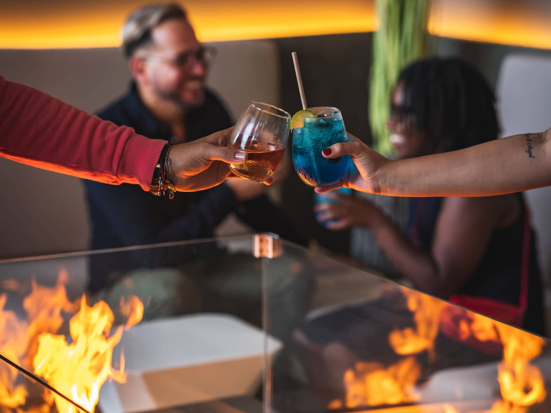Hyatt Place Aruba Airport Lounge Firepit