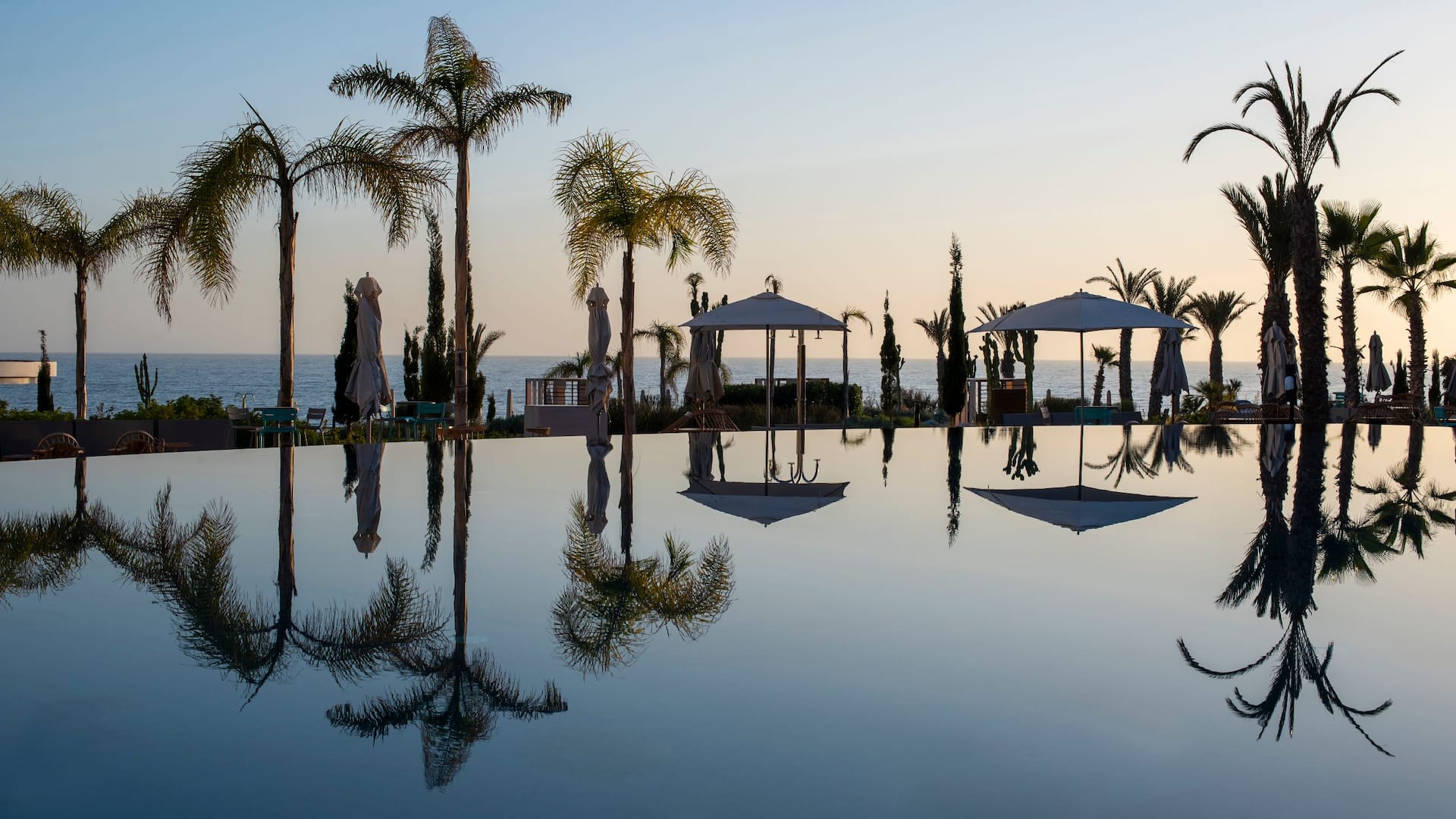 Hyatt Regency Taghazout Pool Sunset
