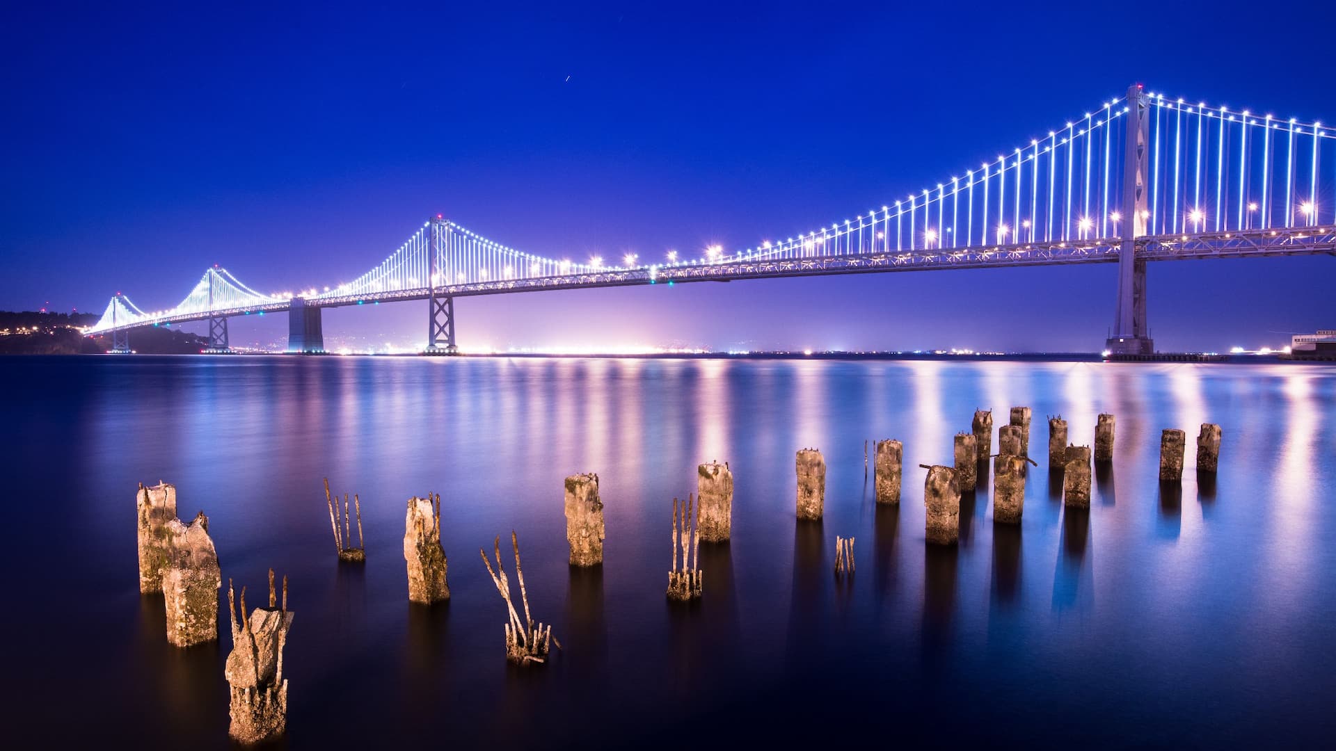 Grand Hyatt San Francisco Bay Bridge Lights