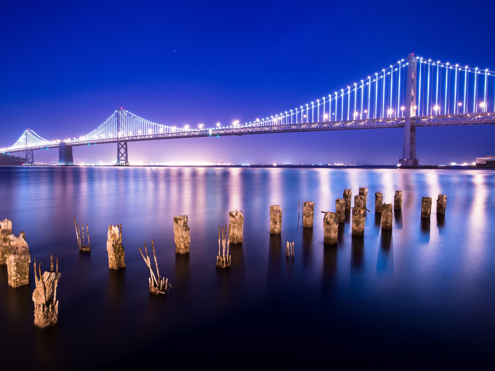 Grand Hyatt San Francisco Bay Bridge Lights