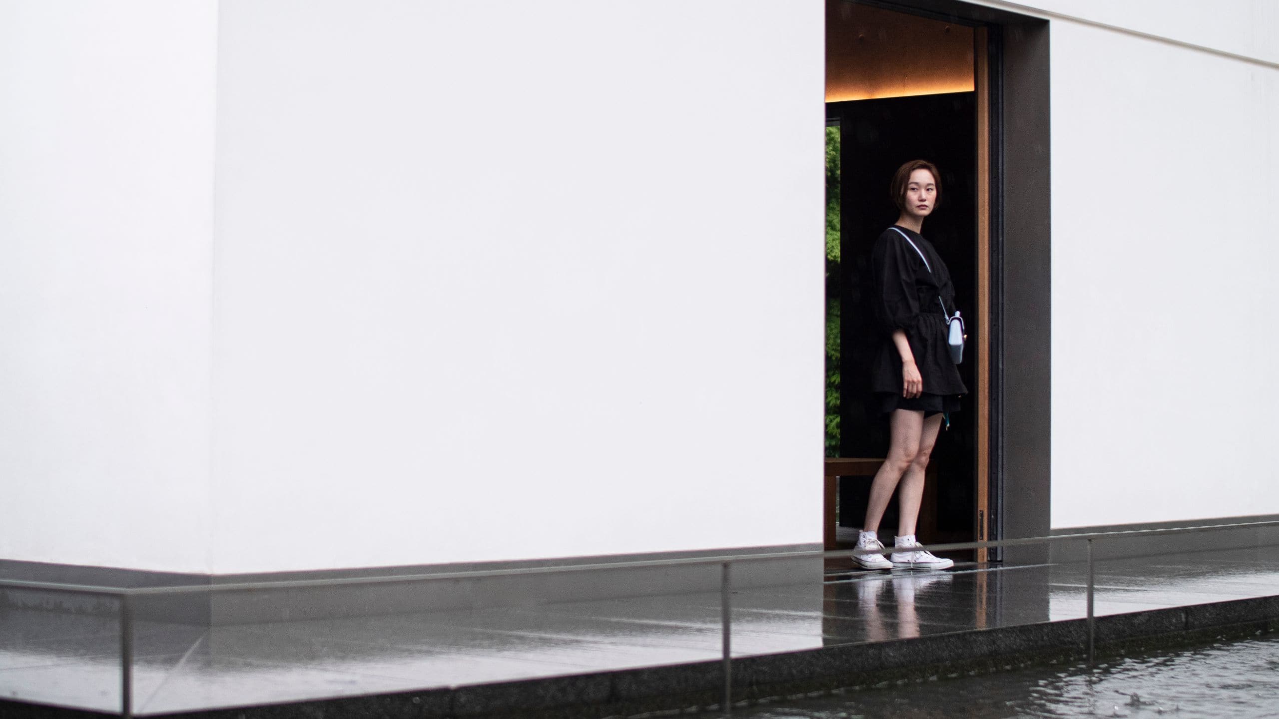 Hyatt Centric Kanazawa Woman In Zen Museum Rain