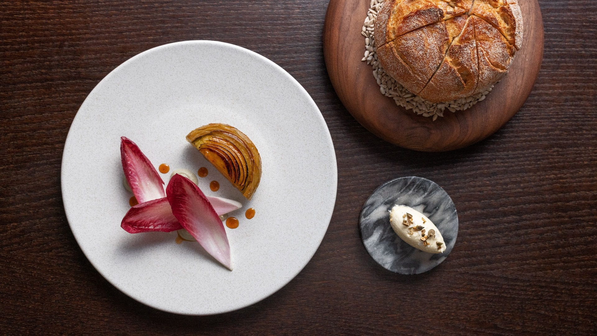 Globe Artichoke and Bread at The Montagu Kitchen