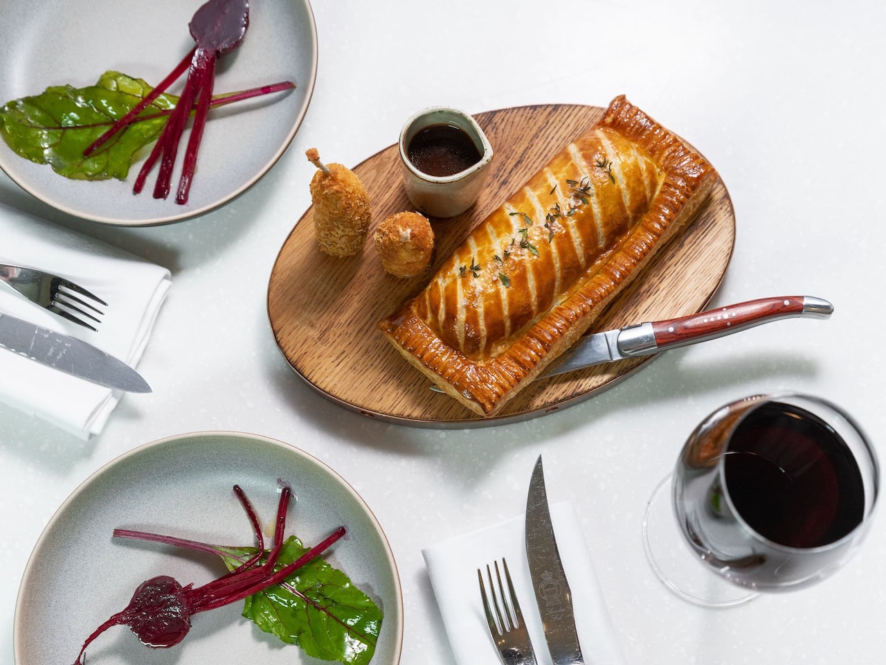 Beef Wellington at The Montagu Kitchen