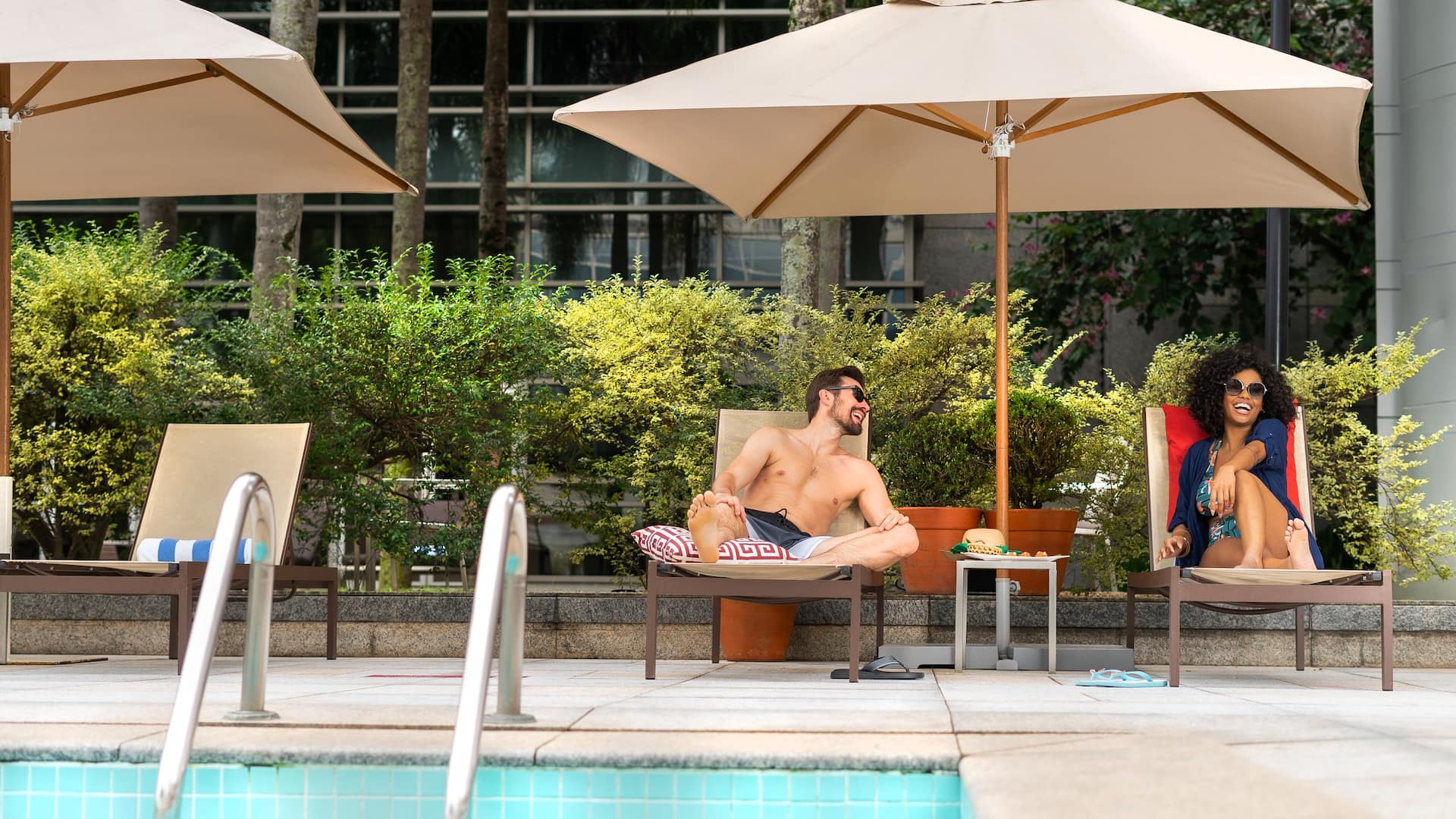 Grand Hyatt São Paulo Lifestyle Pool Couple
