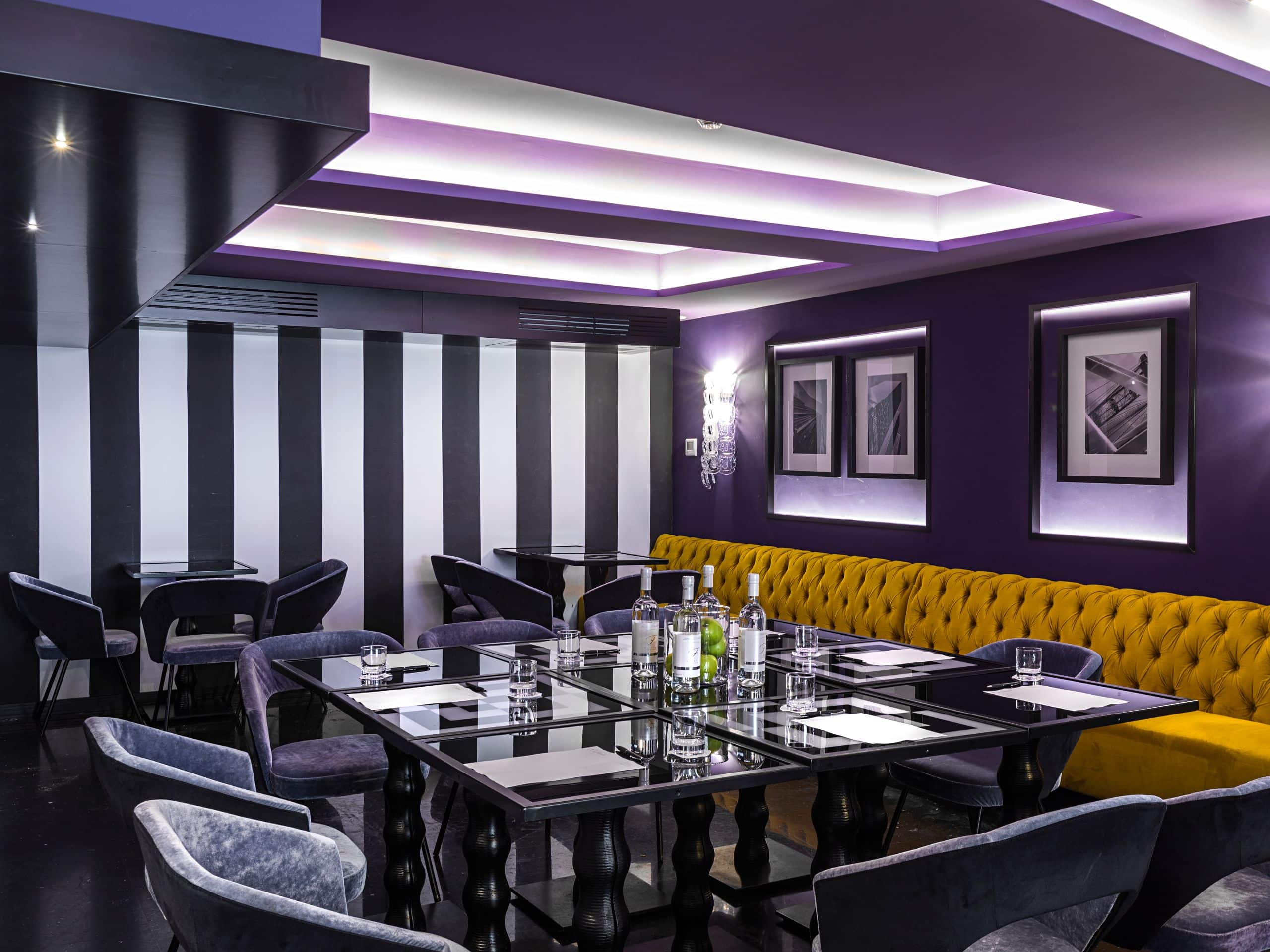Bright and modern meeting room at The Tribune Hotel Rome