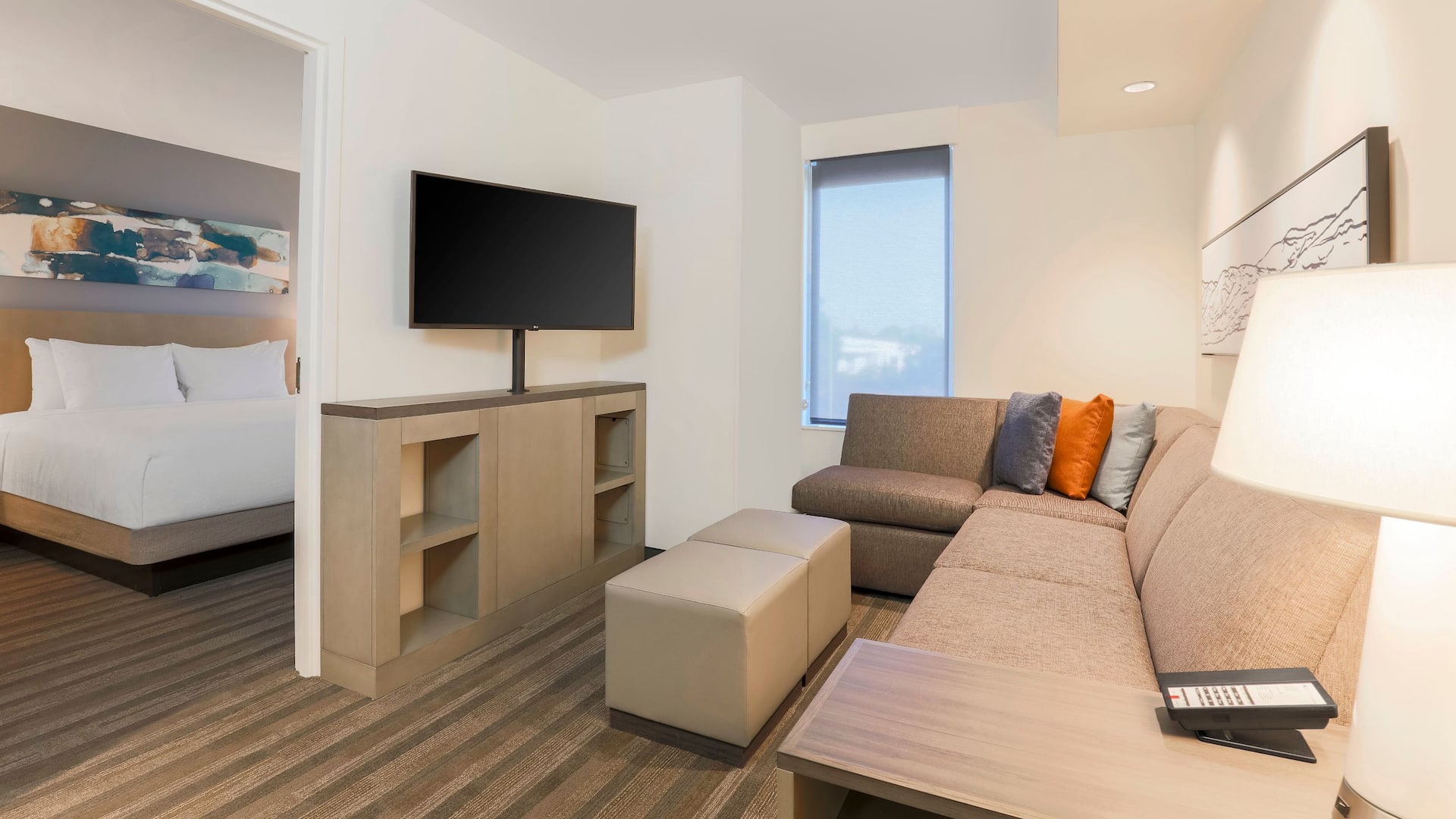 Hyatt House Davis Suite Living Room