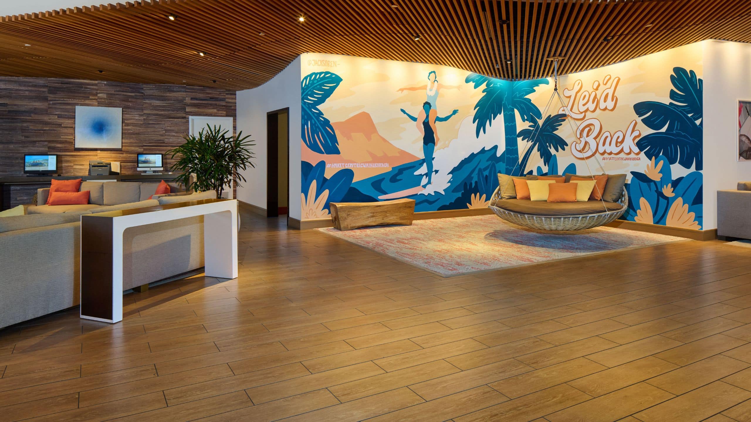 Hyatt Centric Waikiki Beach Lobby