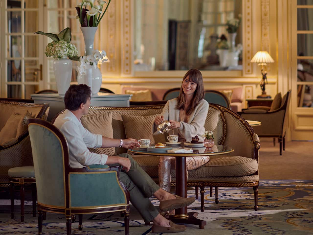 Le Lounge restaurant intérieur à l'hôtel du Palais biarritz 