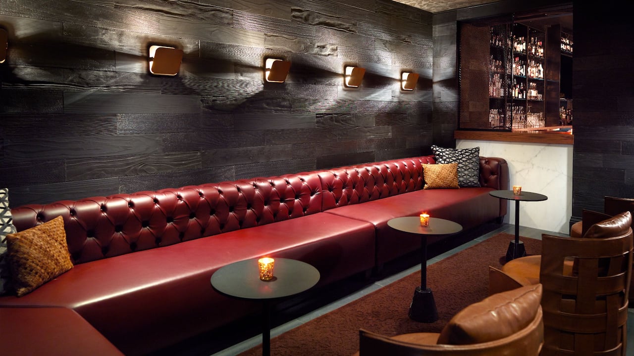 Black Gold Bar lounge seating area 
