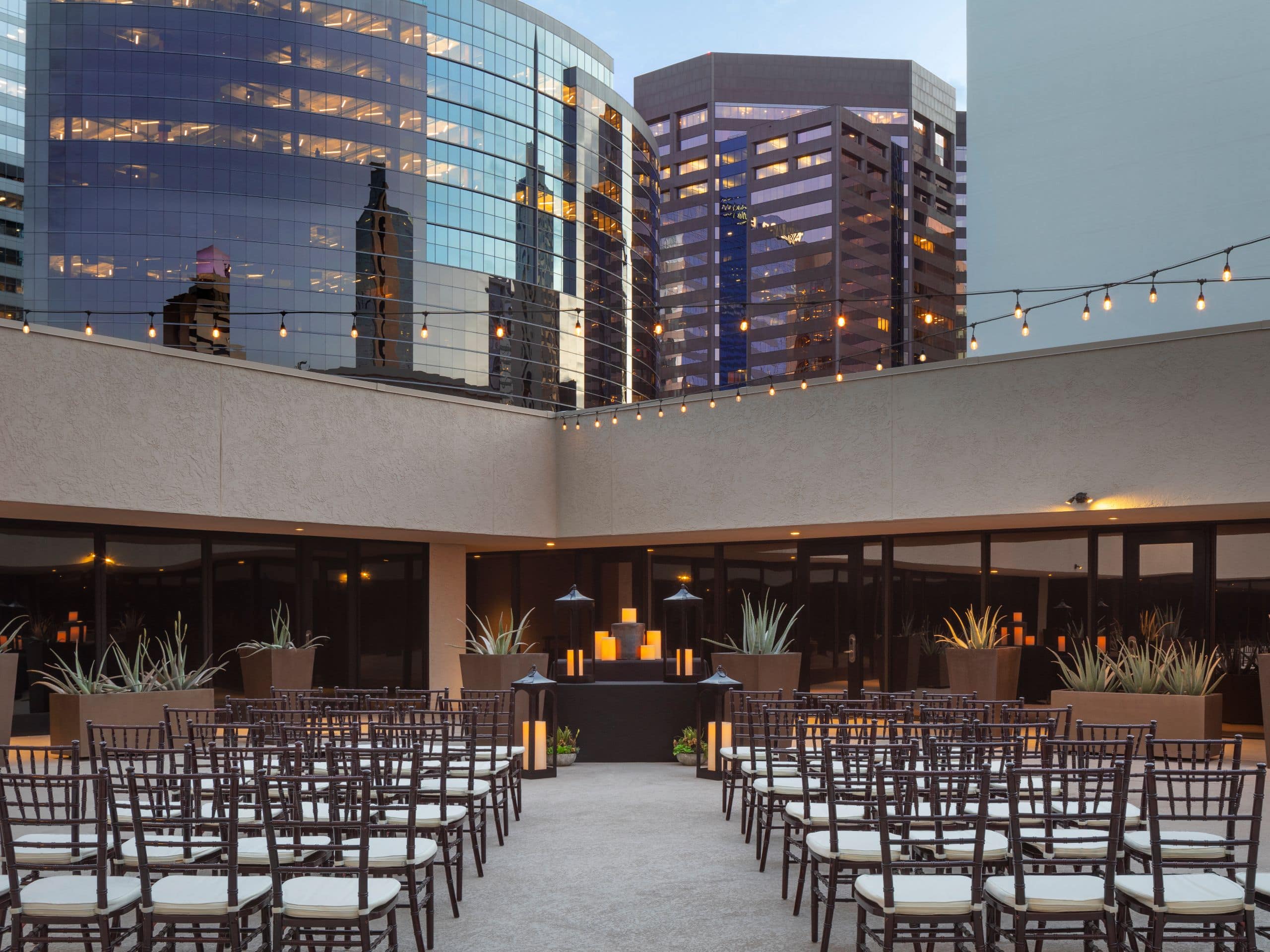 Hyatt Regency Phoenix Rooftop Patio Ceremony