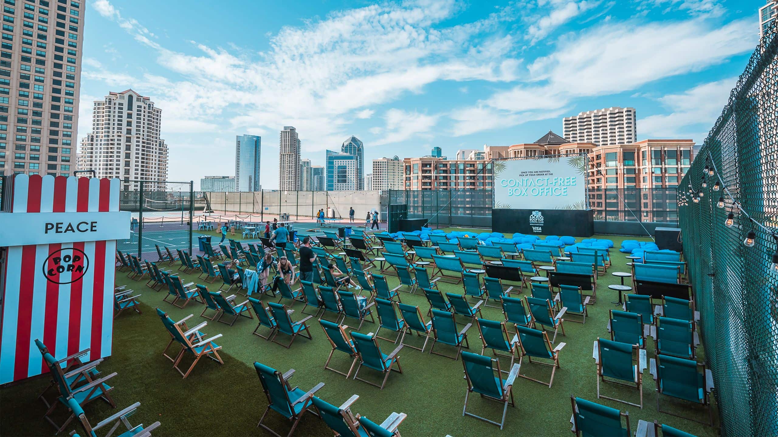 Manchester Grand Hyatt San Diego Rooftop Cinema Club