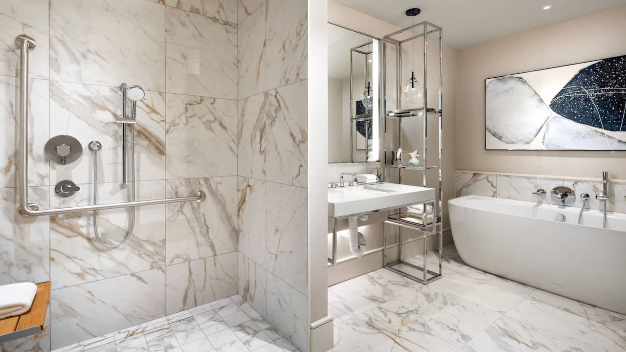 Accessible Corner Suite Bathroom