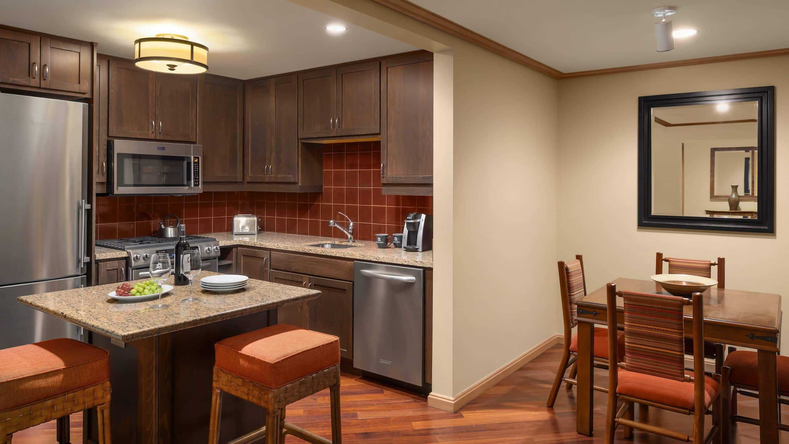 2 of 3 Suncadia Resort Lodge Penthouse Studio Kitchen