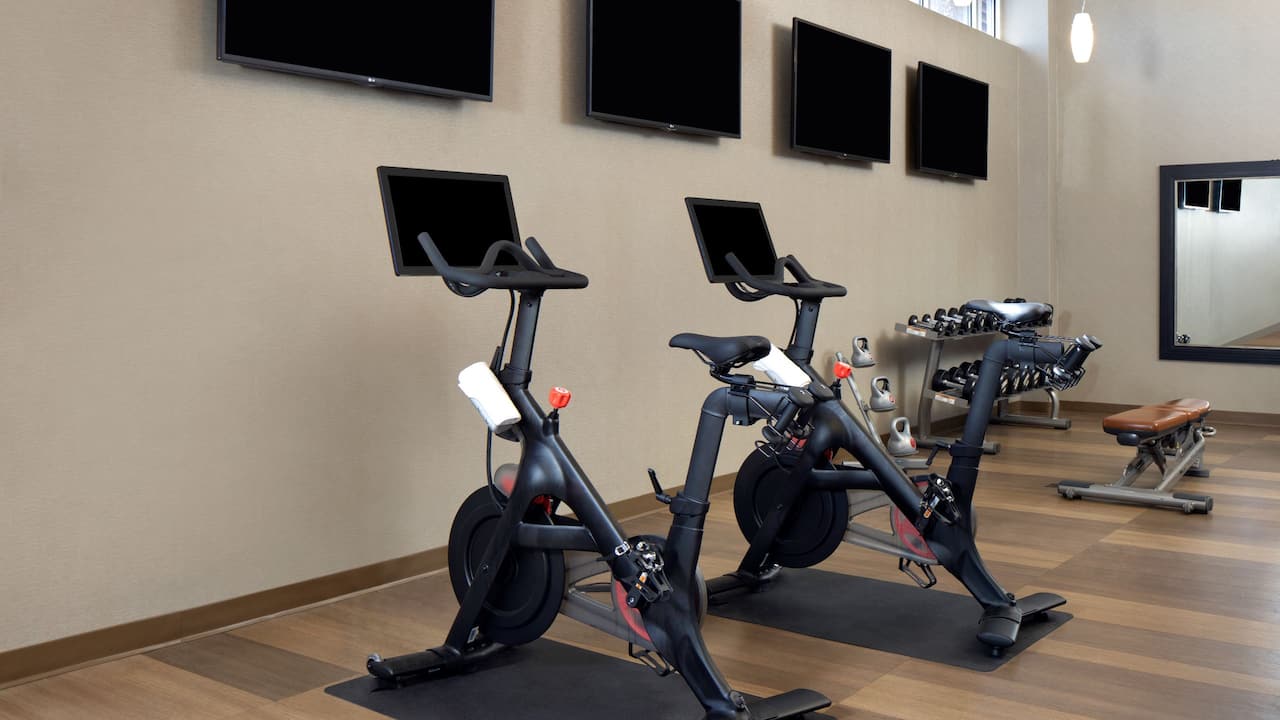 Fitness Center with stationary bikes