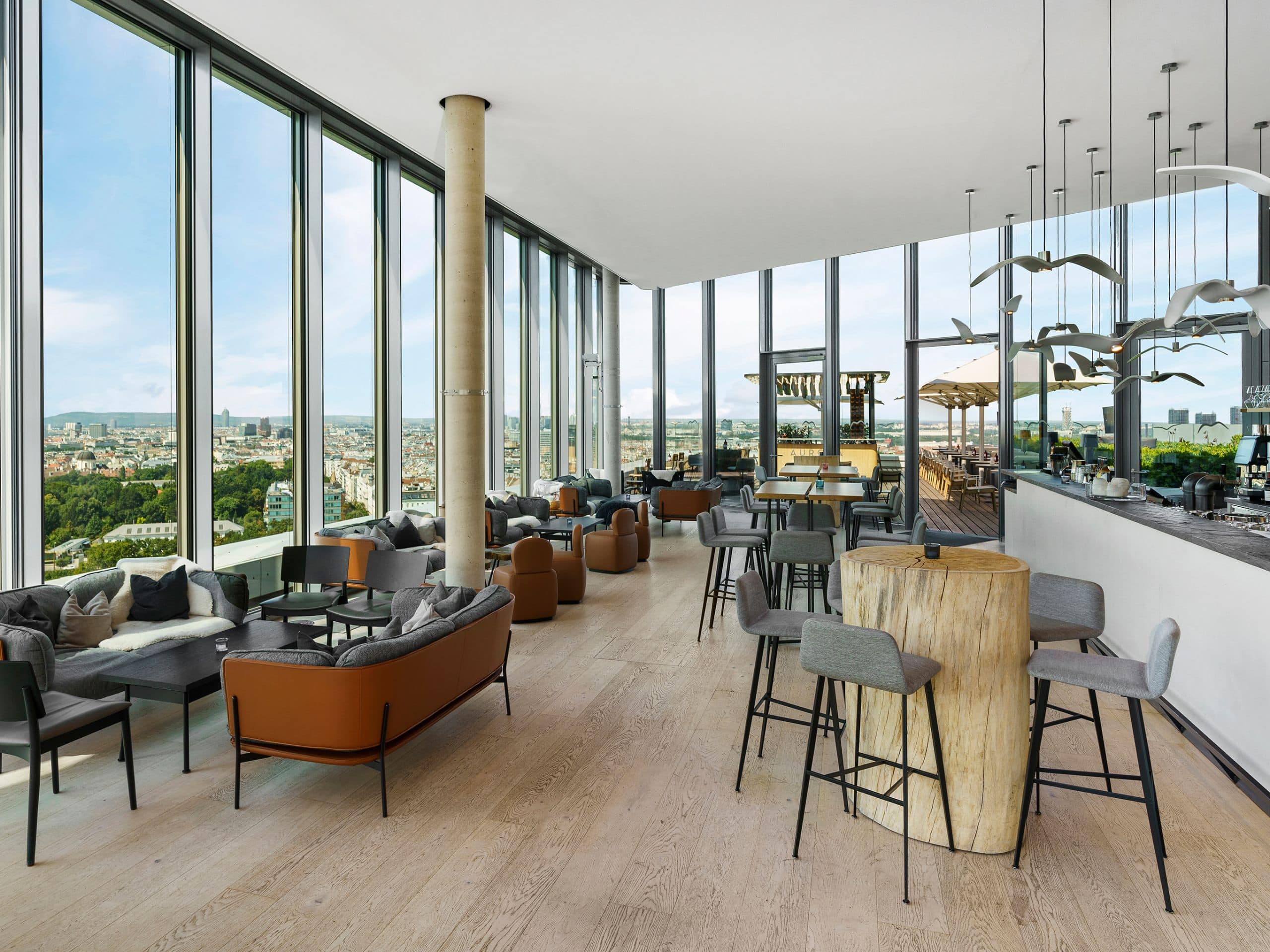 Andaz Vienna Am Belvedere Aurora Rooftop Bar Indoor