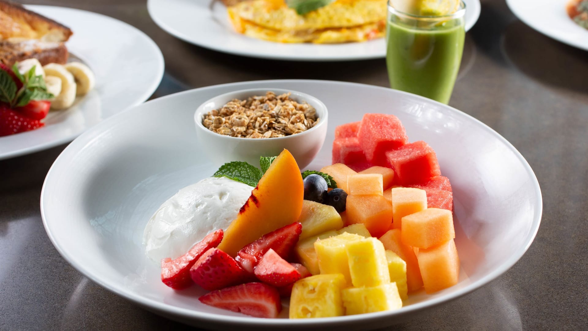 Hyatt Regency Orange County Seasonal Fruit With Granola