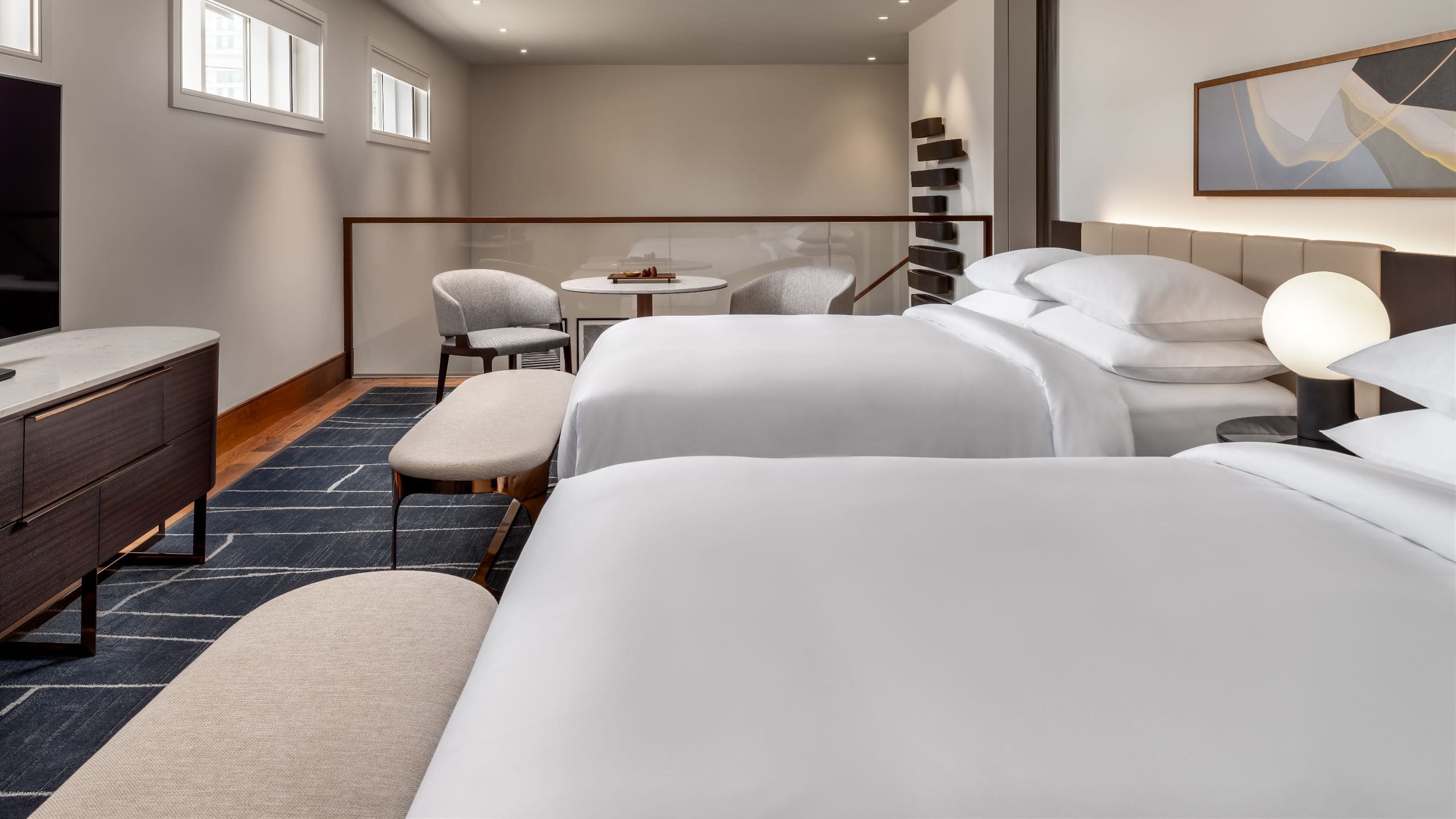 Park Hyatt Toronto Bi Level Suite Two Queens Bedroom