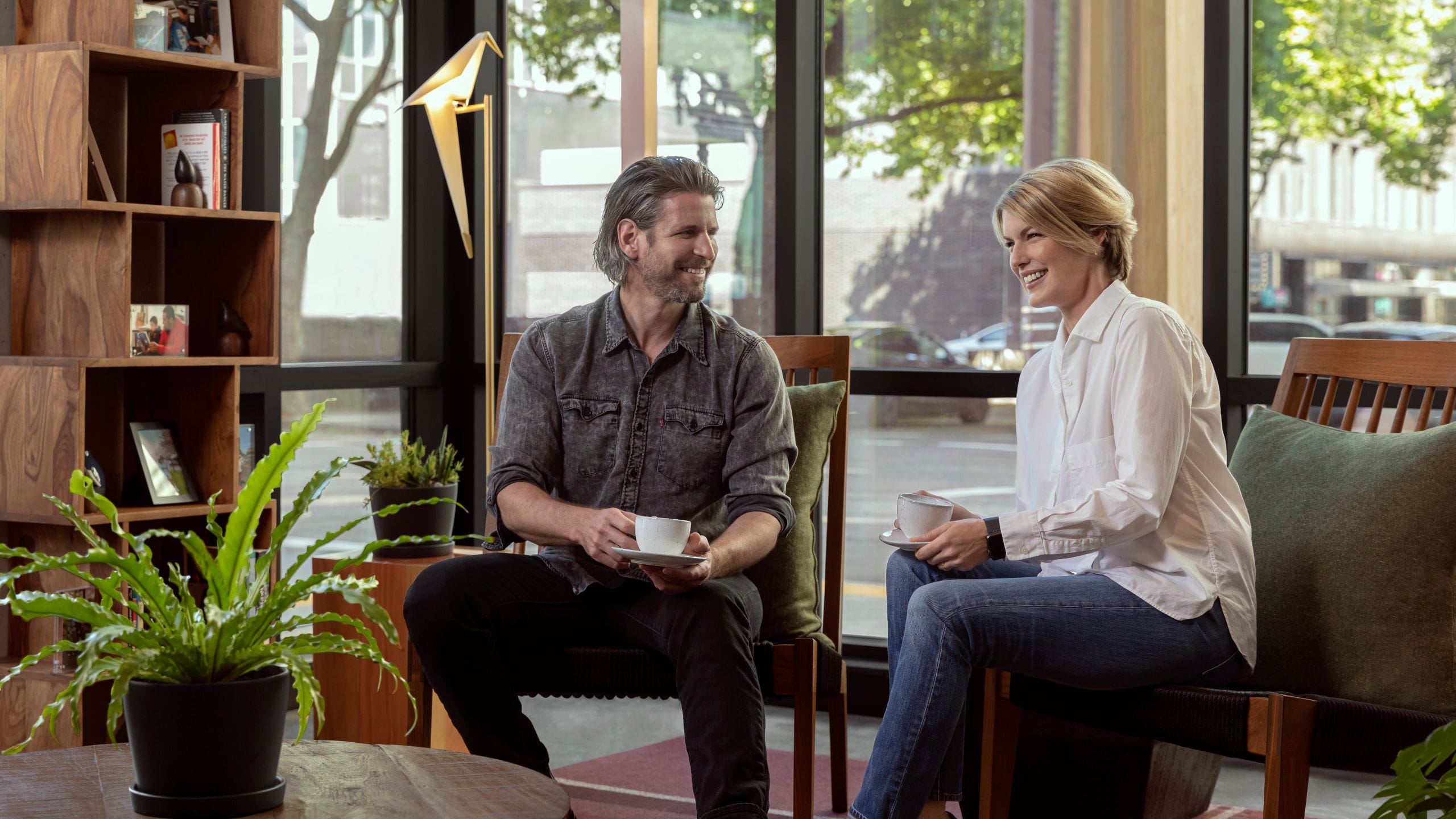 Hyatt Centric Downtown Portland Lobby Tent Couple