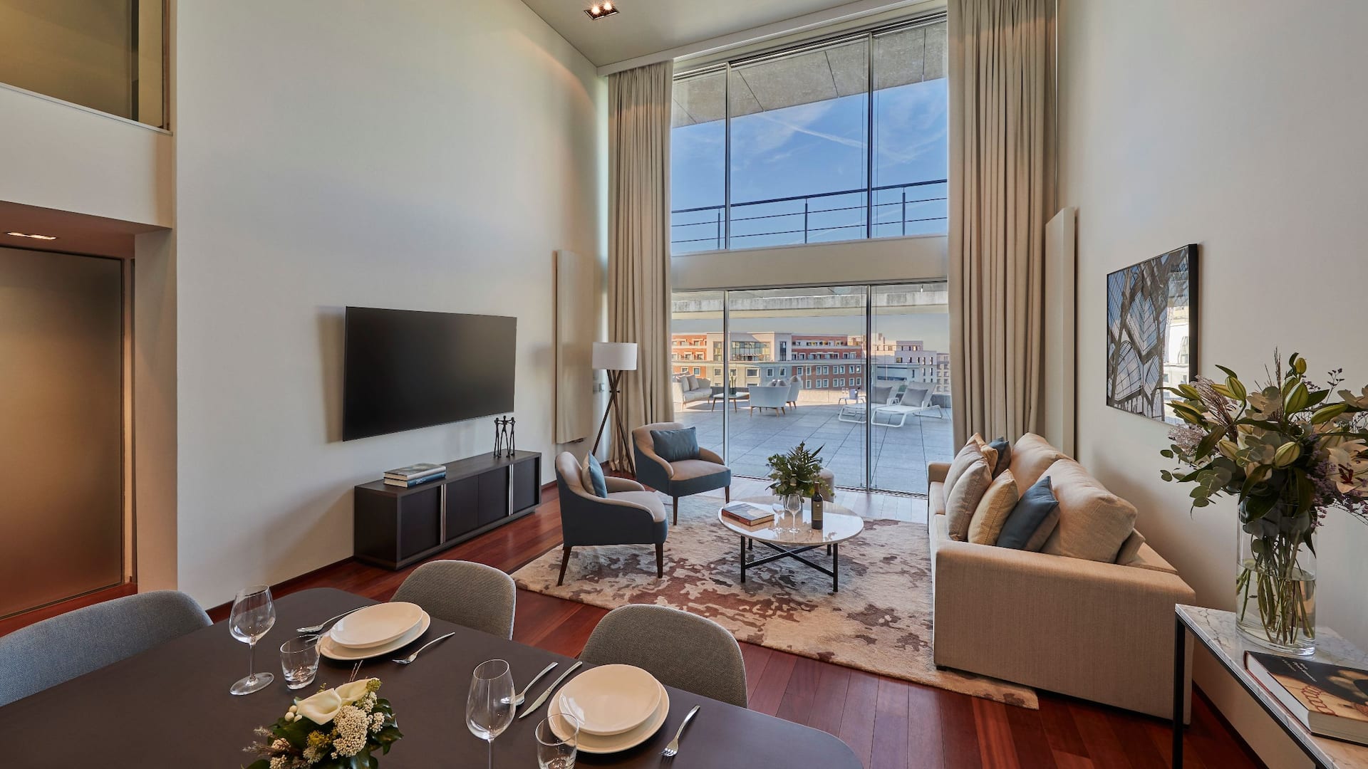 1/10 Hyatt Regency Madrid Residences Two Bedroom Residence Living Room