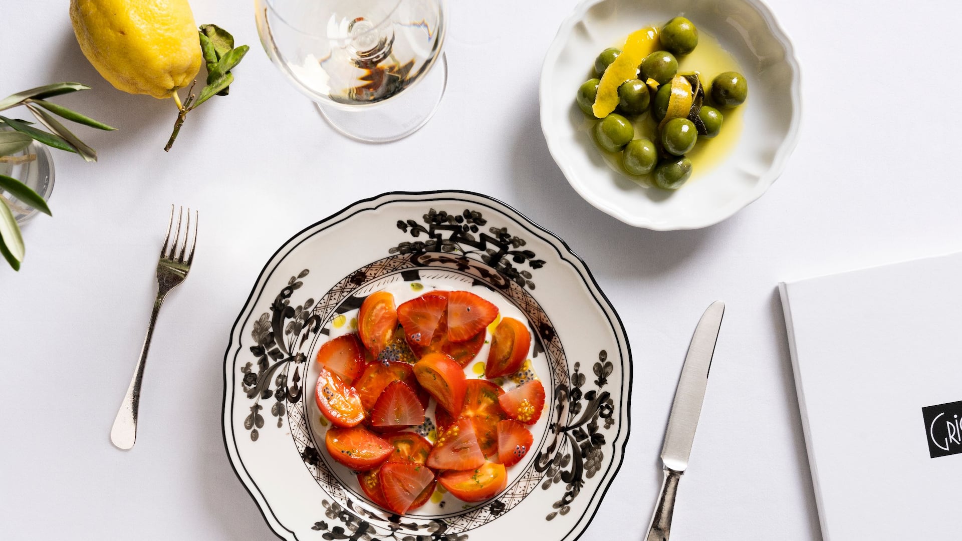 Grand Hyatt Hong Kong Grissini Tomato Salad View