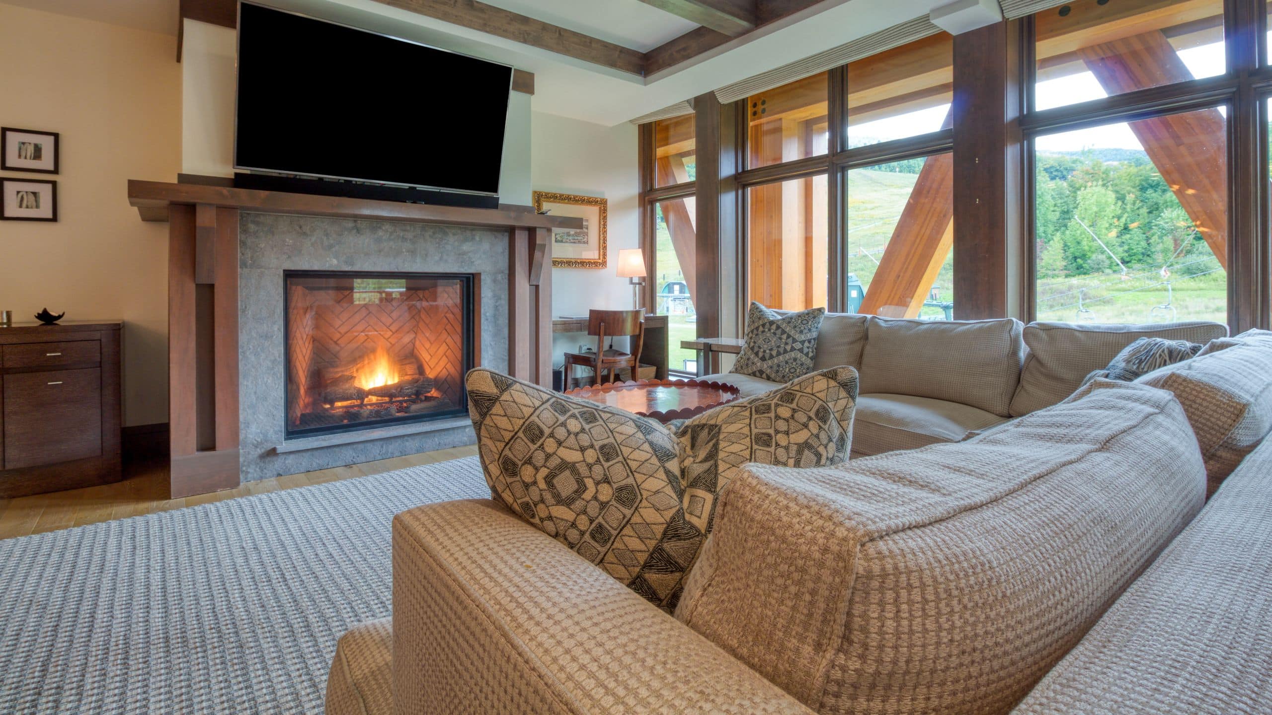 5 of 5 The Lodge at Spruce Peak Three Bed 306 Living