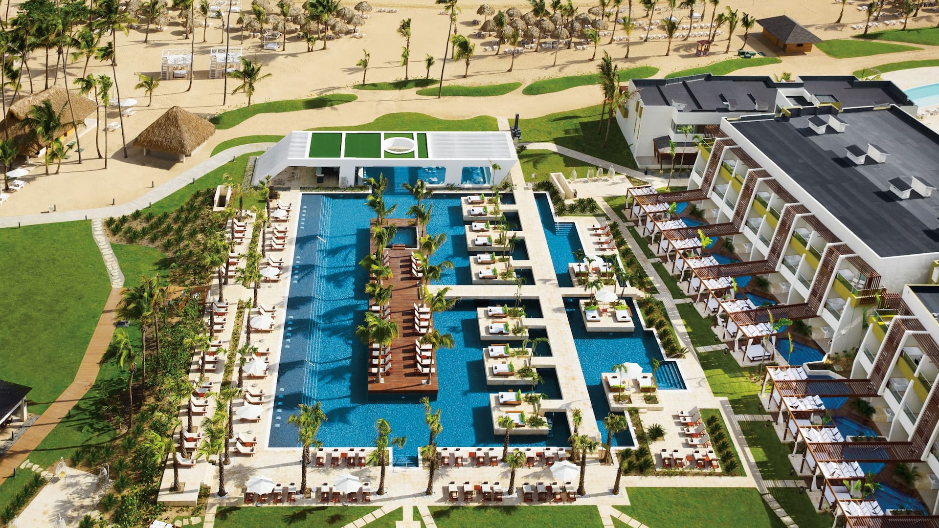 Dreams Onyx Punta Cana Resort & Spa Aerial Pool
