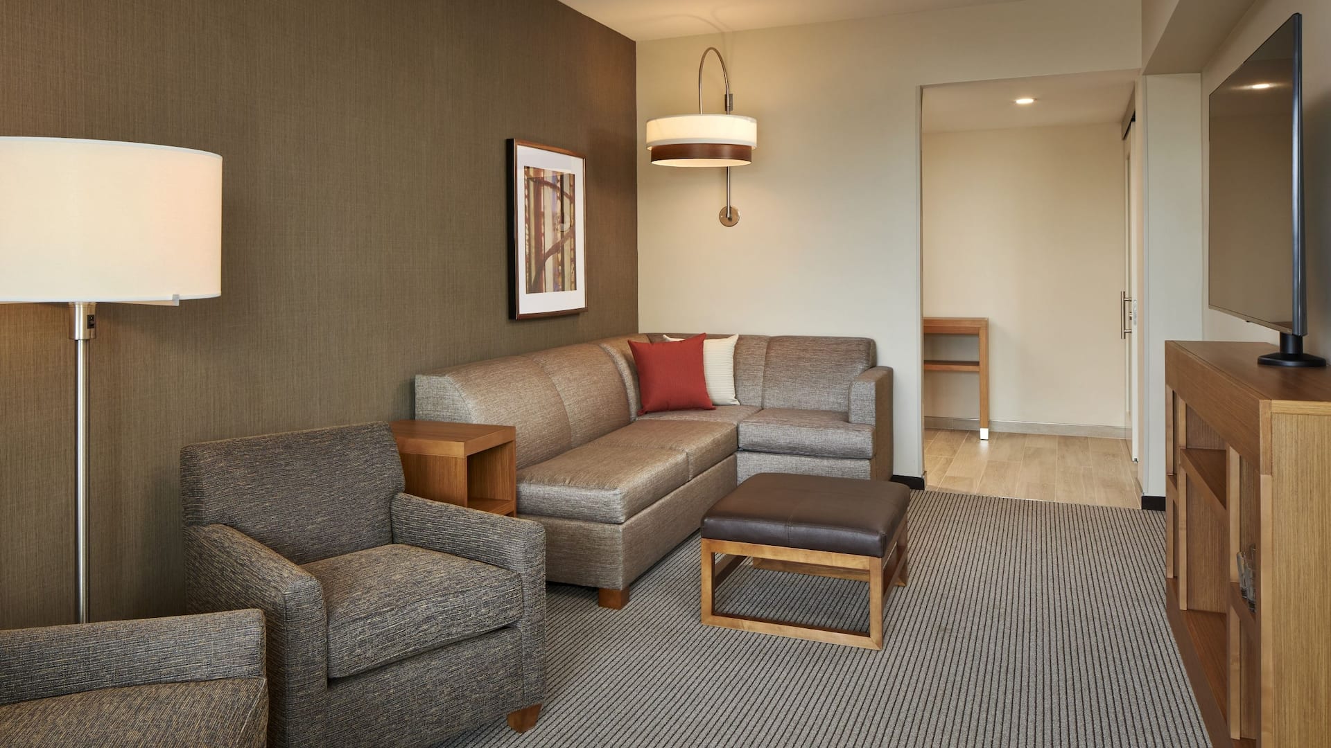 Hyatt Place Evansville / Downtown King Suite Living Room
