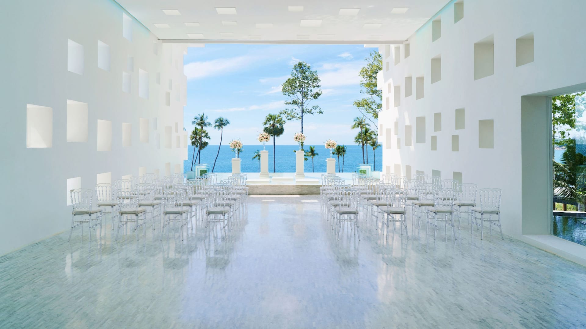 Hyatt Regency Koh Samui Lobby Wedding Setup