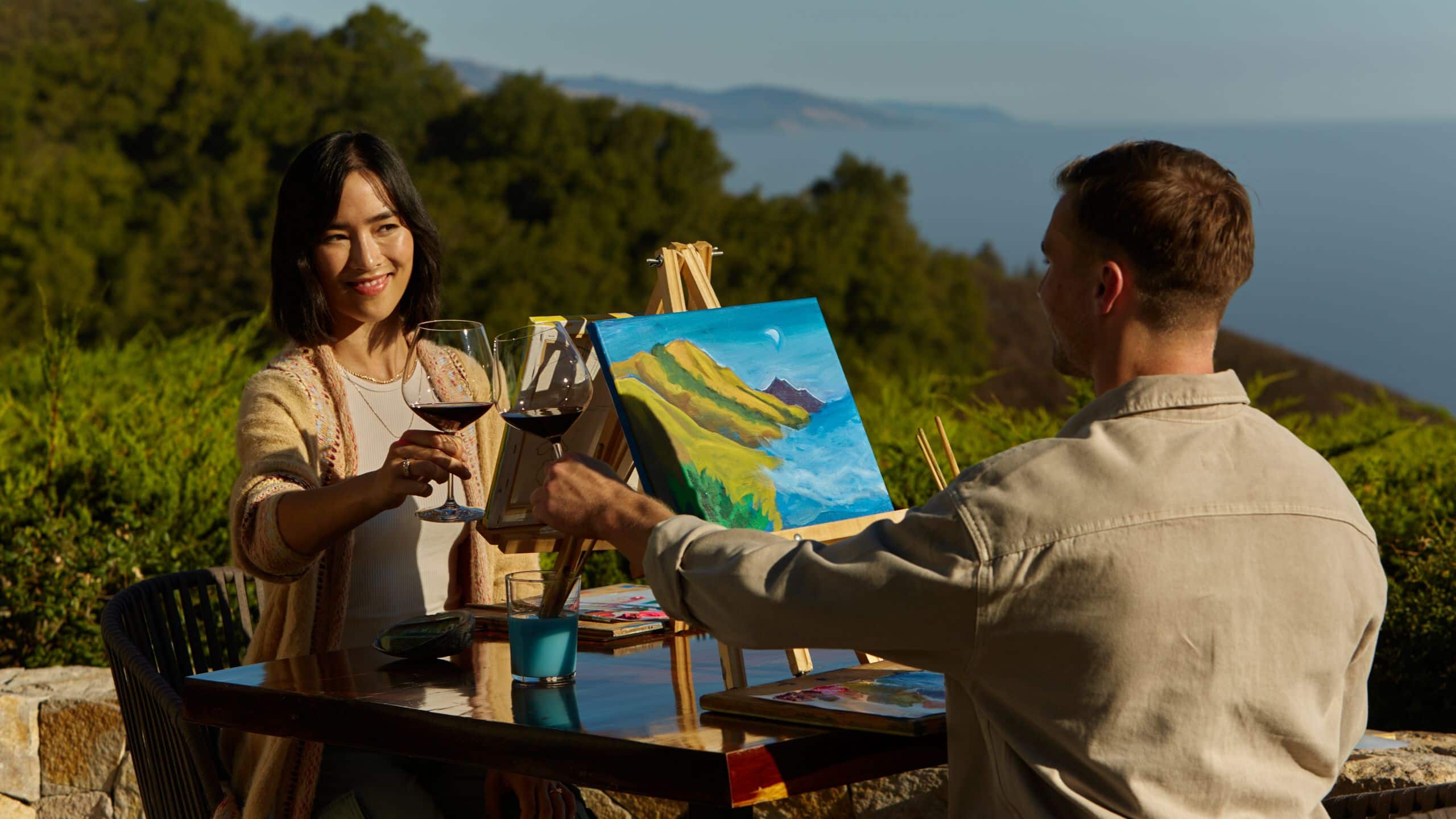 Alila Ventana Big Sur Guests Painting Landscape