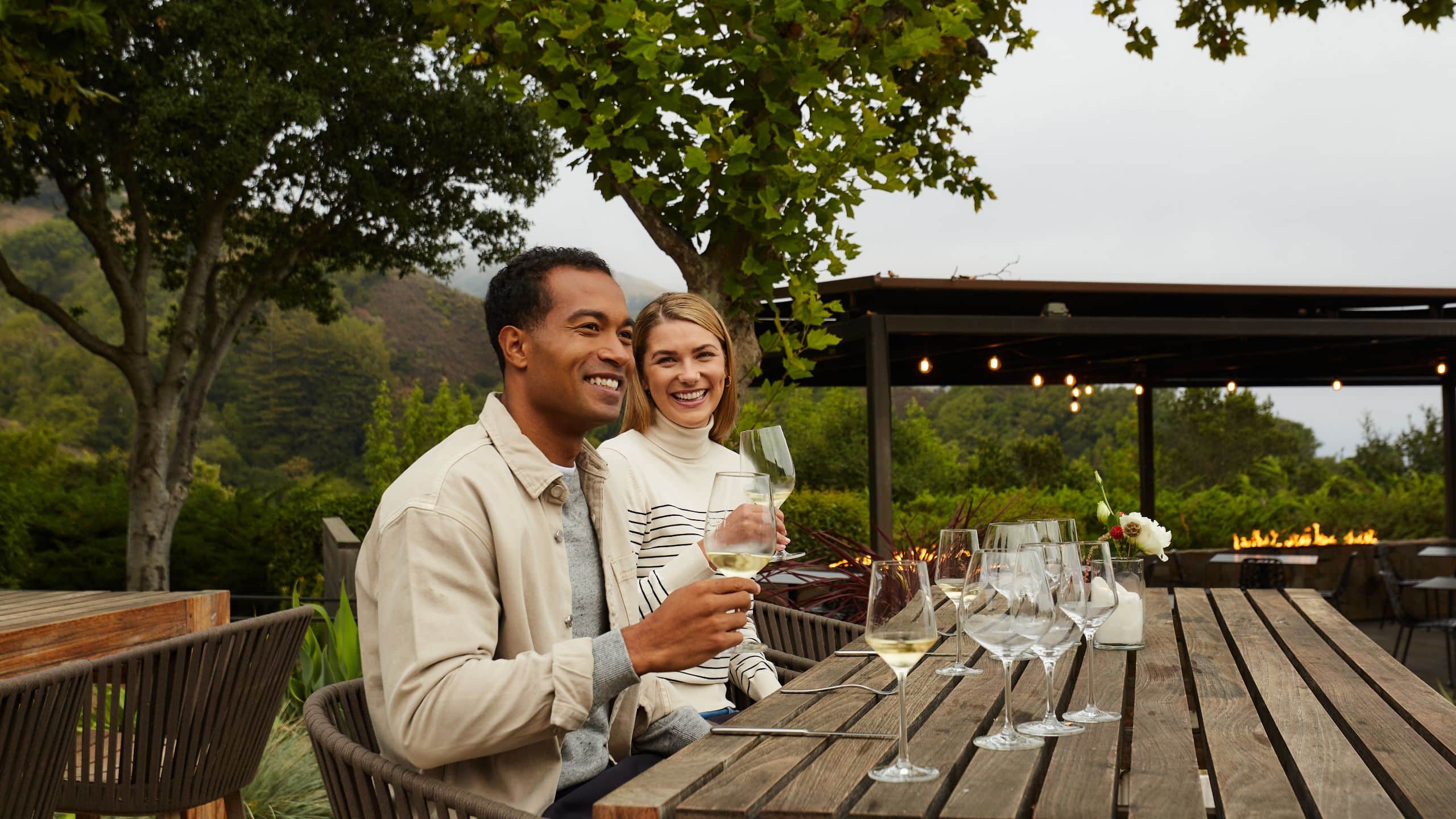 Alila Ventana Big Sur Couple Wine Tasting