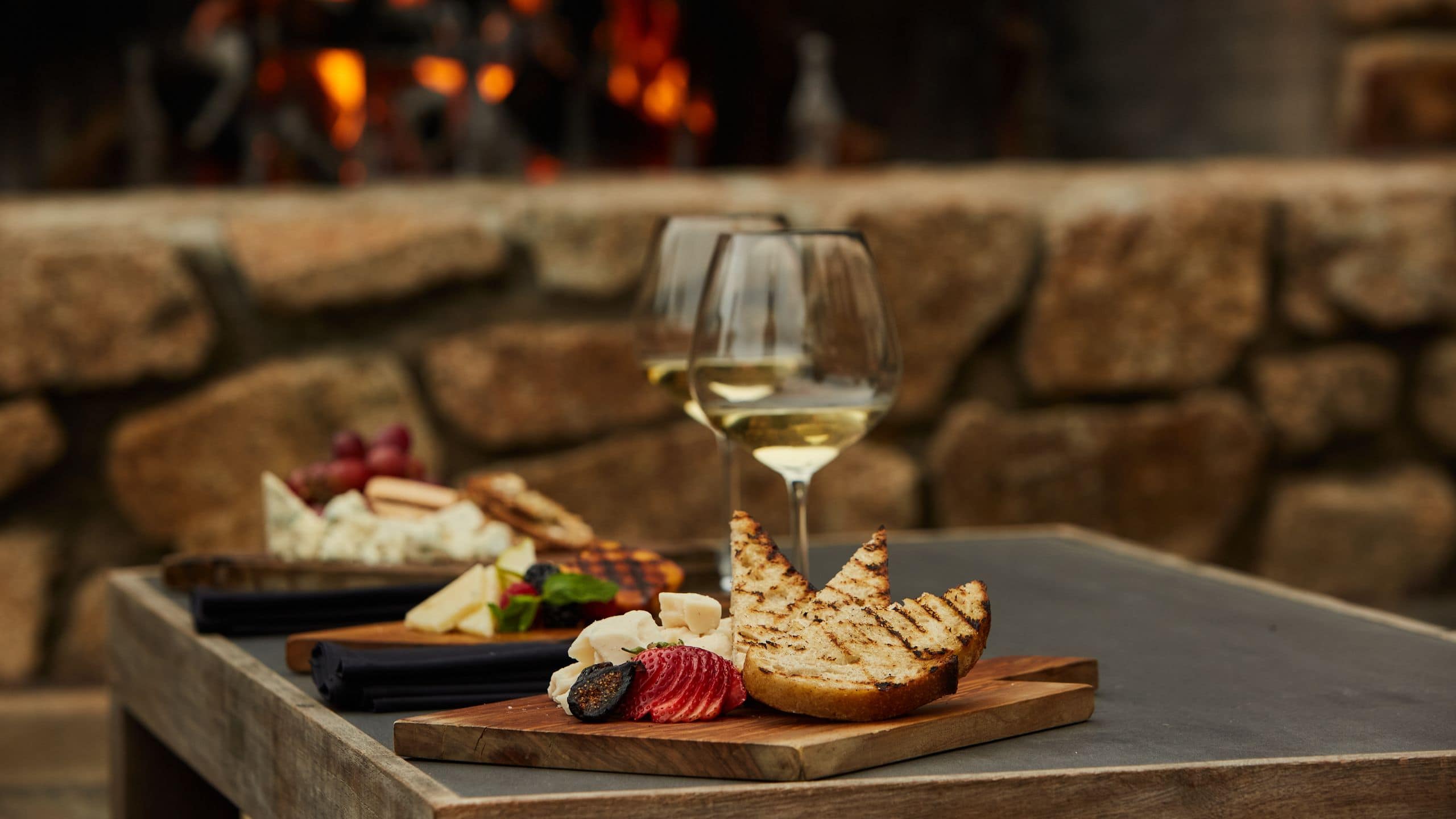 1 of 1 Alila Ventana Big Sur Charcuterie Wine Fire