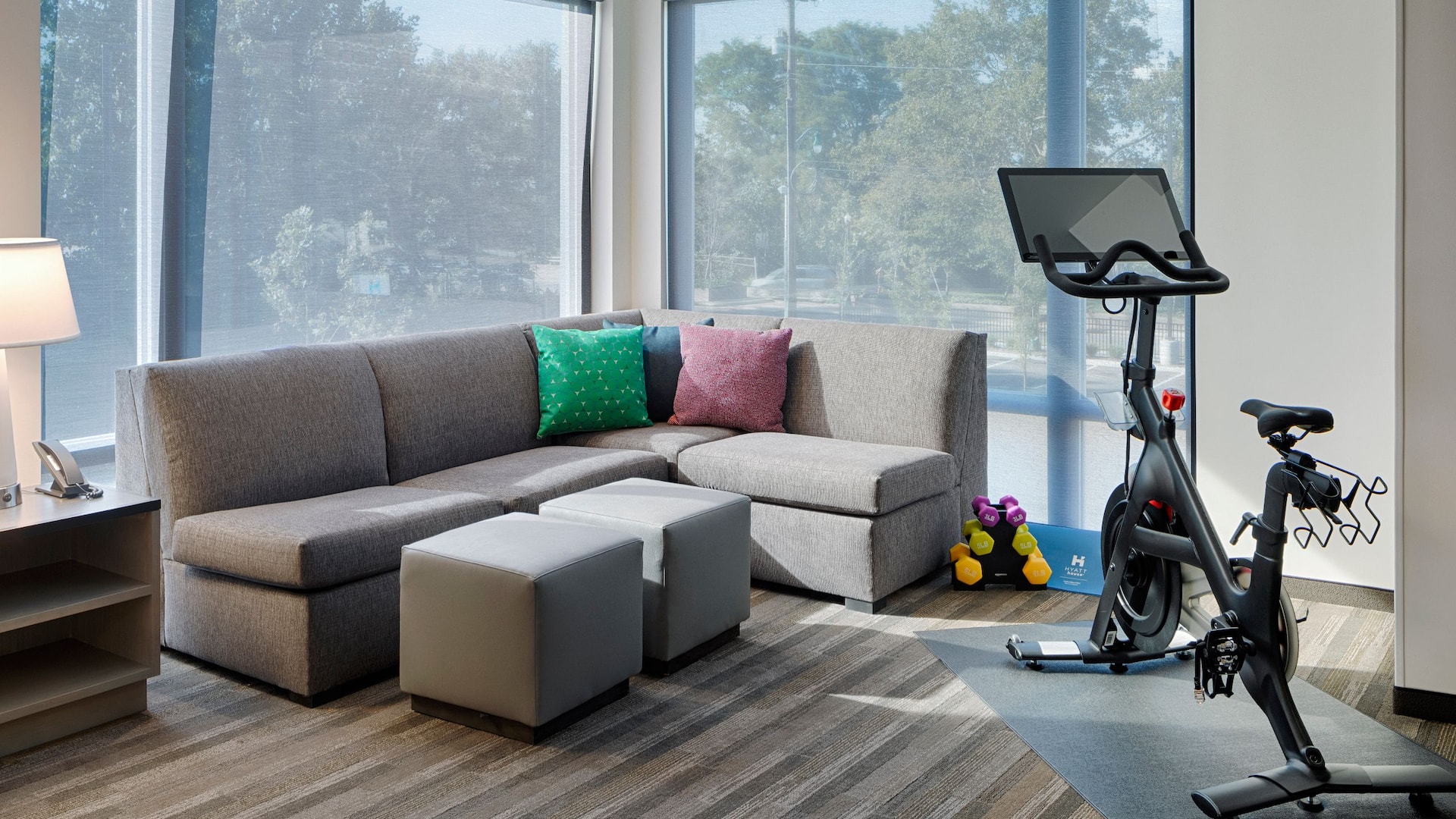 Hyatt House Columbus OSU / Short – North Cmhxo Ada One Bedroom Studio Kitchen Fitness Bike
