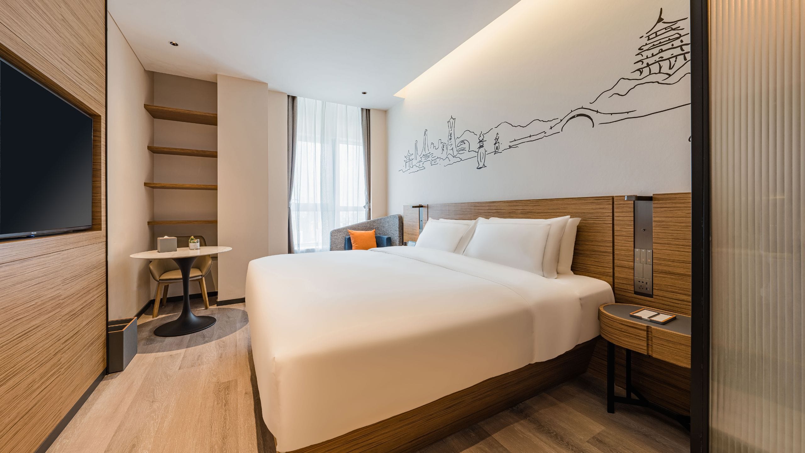 UrCove Hangzhou Riverside CBD Superior King Guestroom