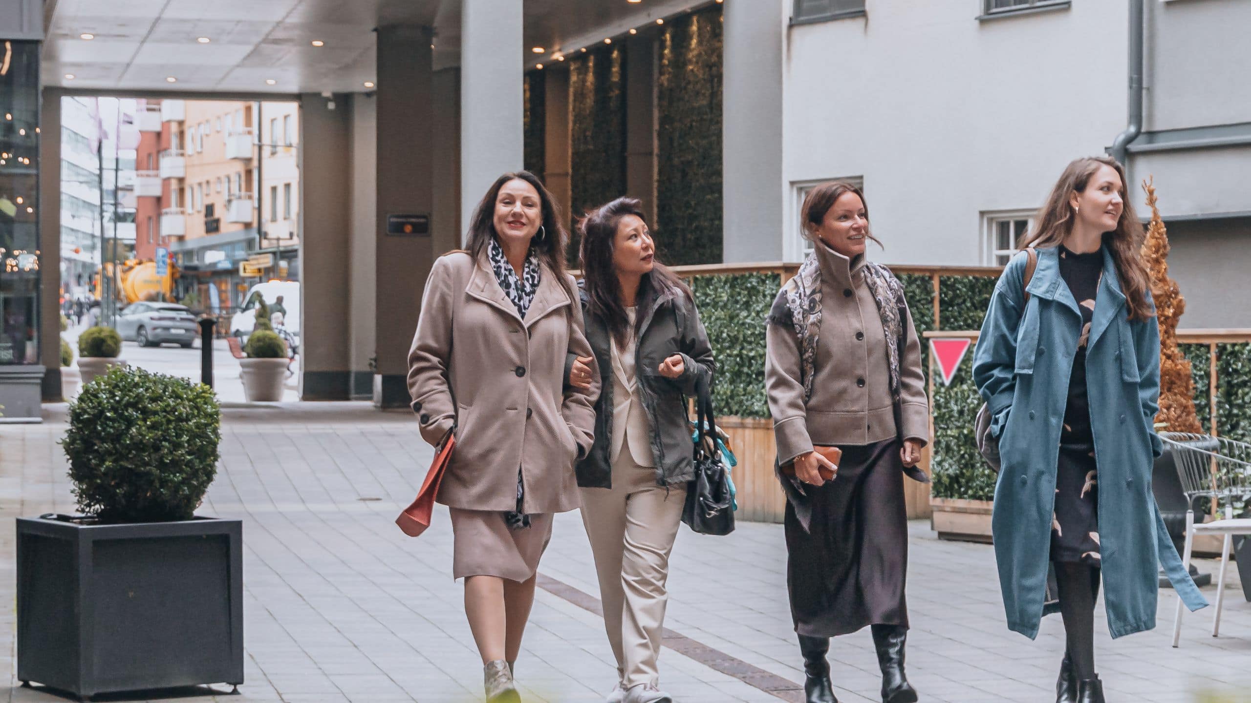 Story Hotel Signalfabriken, part of JdV by Hyatt Women Walking Outside