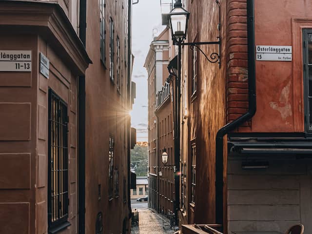 The Beautiful streets of Stockholm Old Town