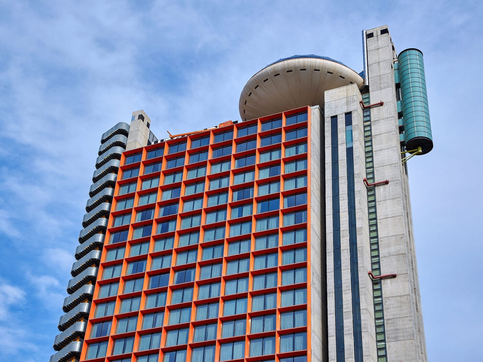 Hyatt Regency Barcelona Tower Facade Daytime