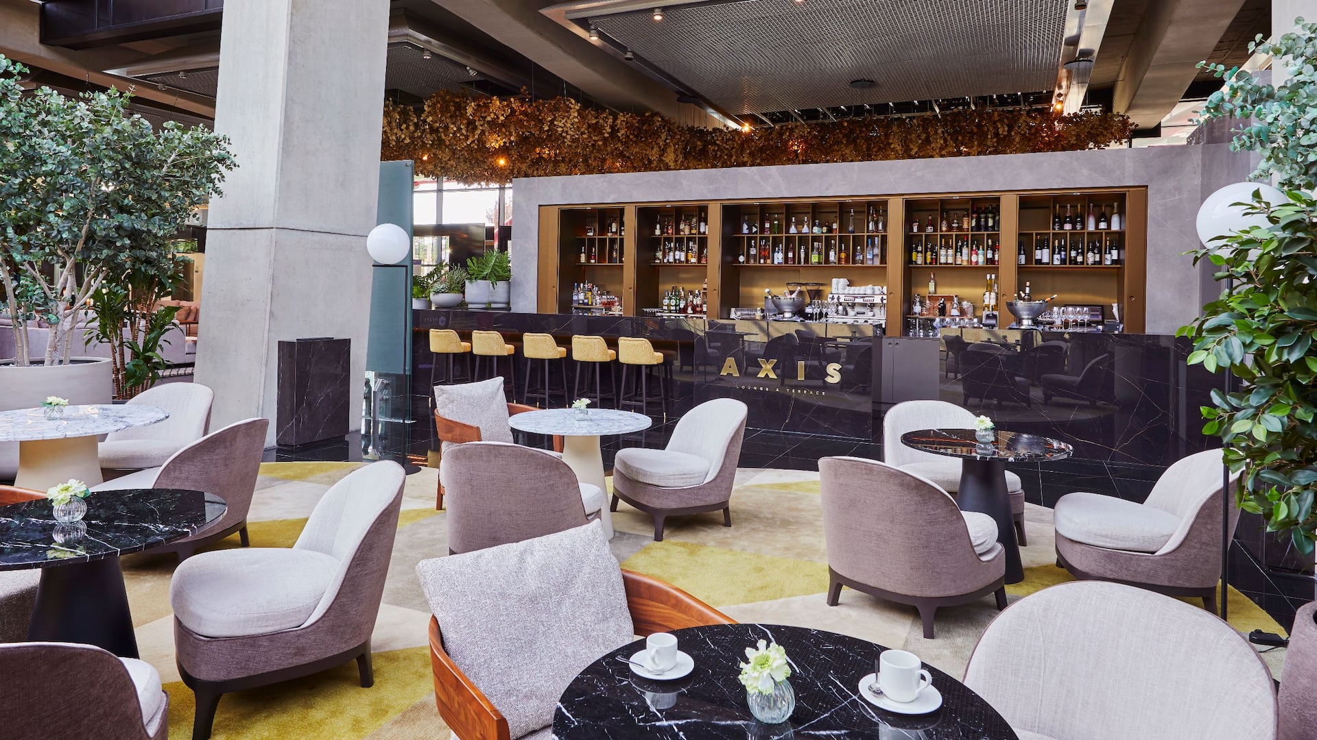 Hyatt Regency Barcelona Tower Axis Bar Layout