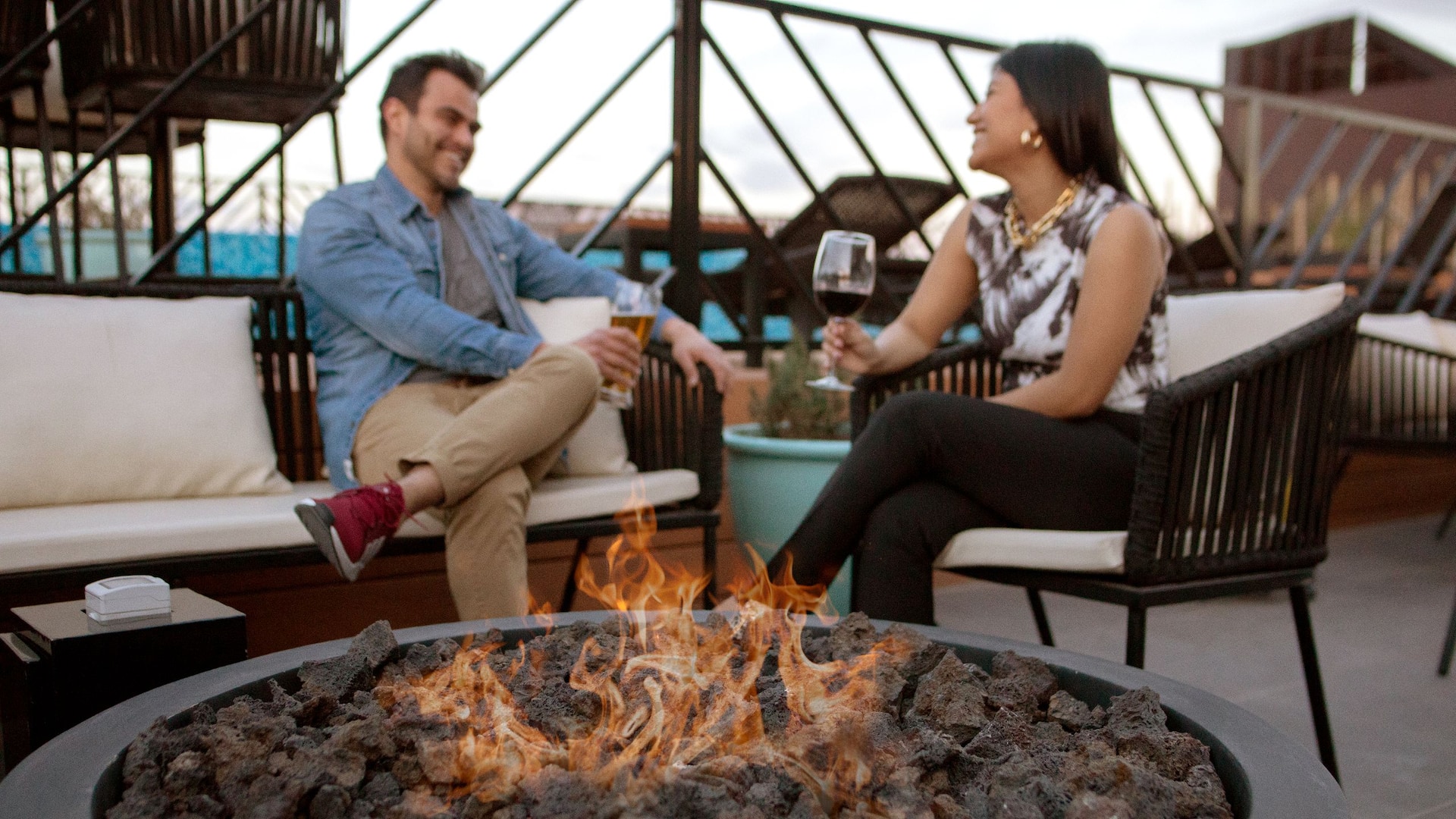 Hyatt Place Saltillo Roof Garden Guests