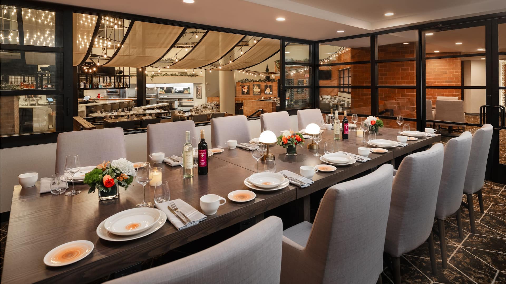 Hyatt Regency Princeton Laurea Restaurant Inside Table