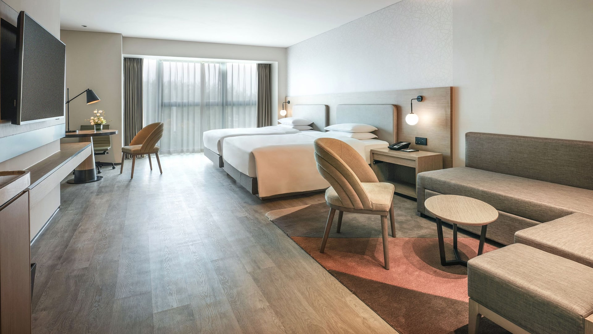 1 of 1 Hyatt Place Beijing Shiyuan Speciality Two Twins Guestroom With Sofa