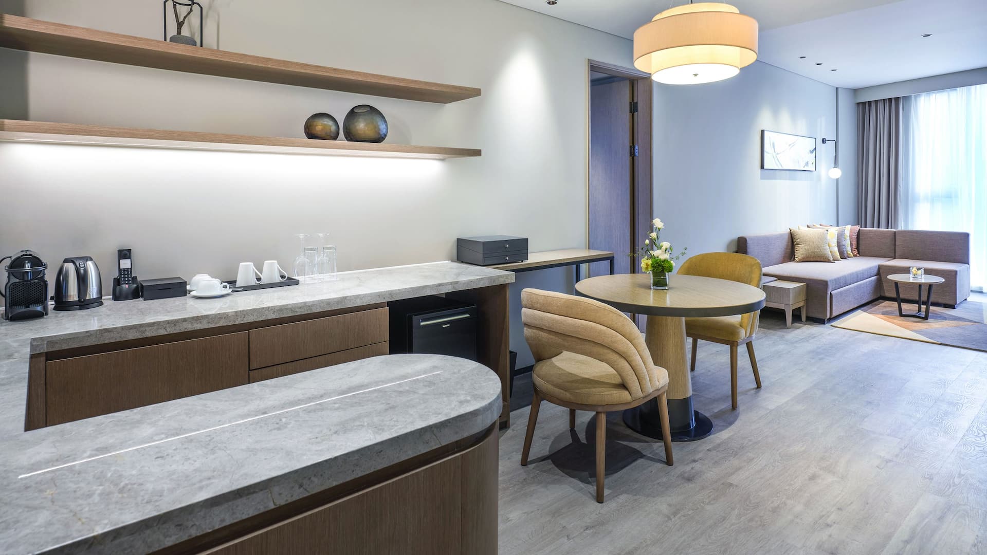 1 of 1 Hyatt Place Beijing Shiyuan King Two Bedroom Kitchen Suite Living Room