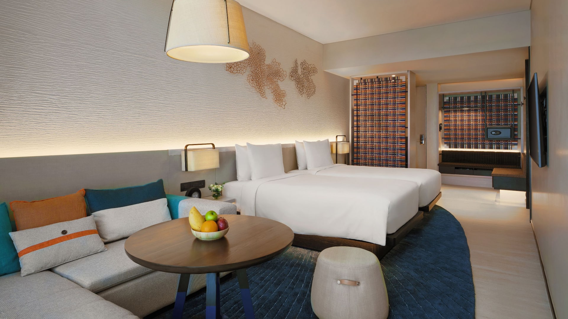 3 of 9 USMRK Two Twin Beds Ocean