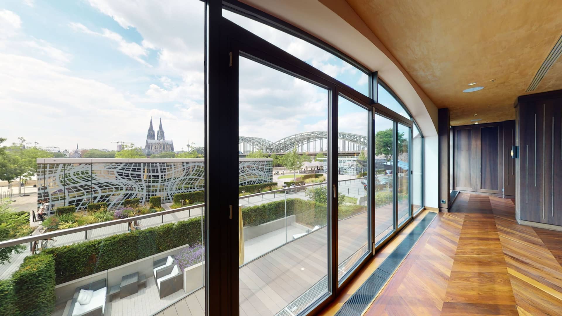 View from the event hall of Cologne Cathedral at Hyatt Regency Cologne
